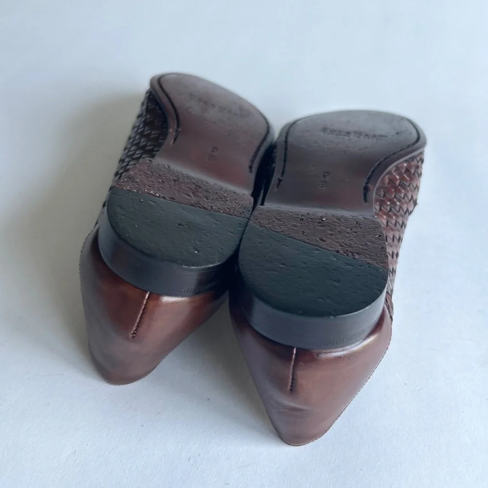 Cole Haan Brown Genuine Leather Weaving Loafers size 9 - Picture 12 of 16